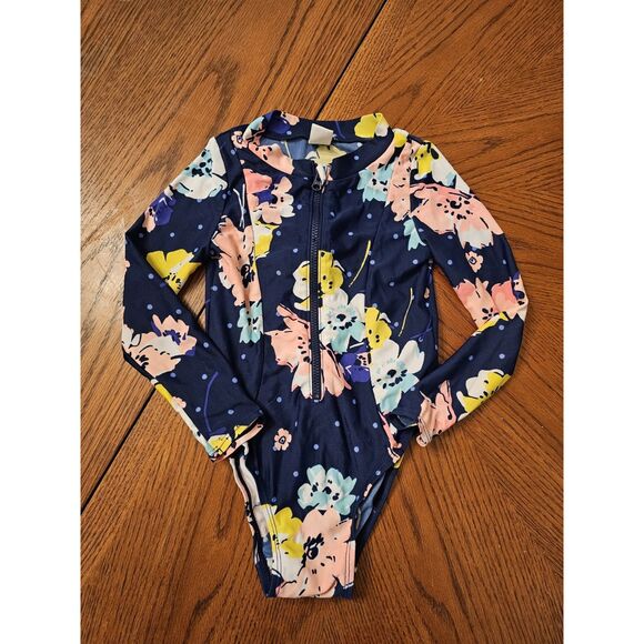 Girls Old Navy Toddler 2t long sleeve 1 piece swim suit - Picture 1 of 3